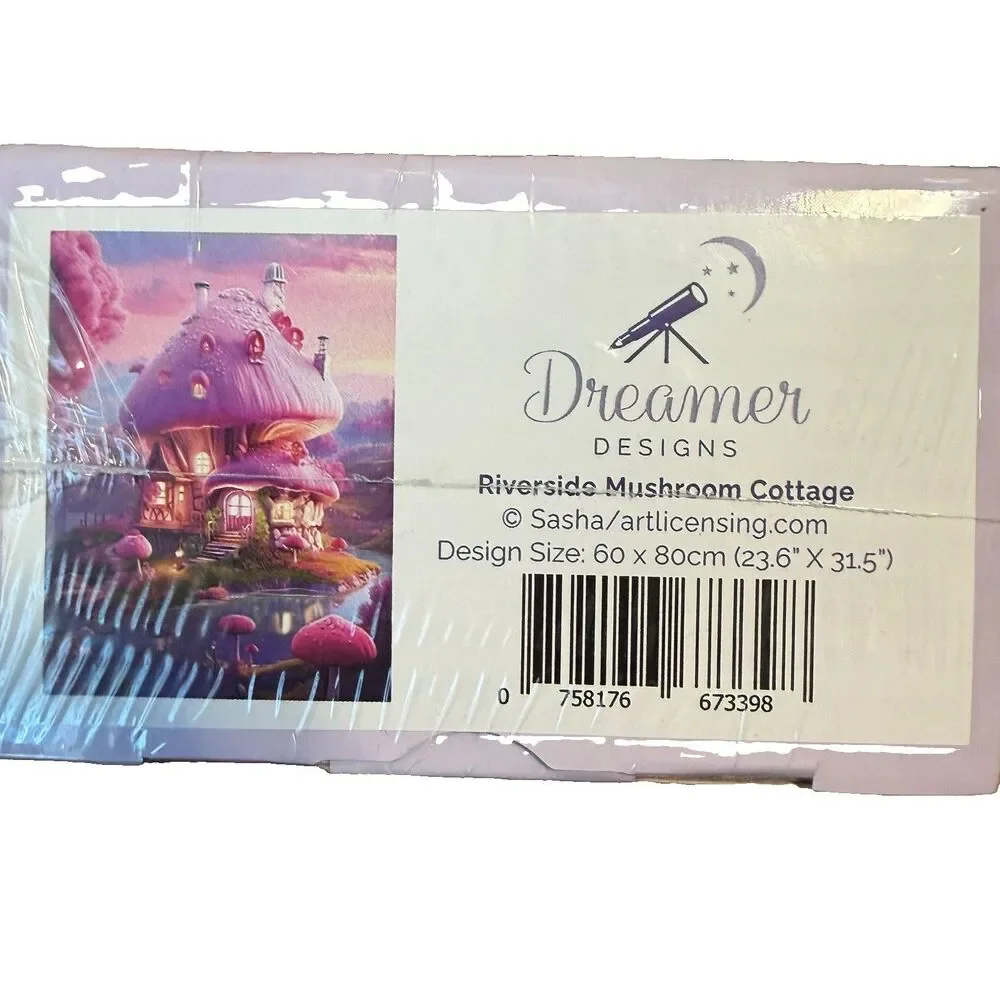 Dreamer Designs Diamond Art Painting Kit Riverside Mushroom Cottage By Sasha